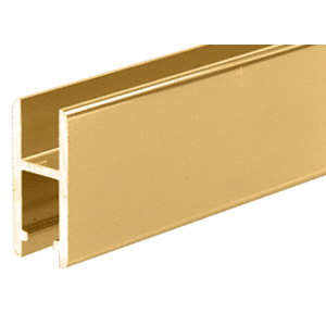 Crl Dv146bga Brite Gold Anodized Aluminum H Bar Extrusion For Showcases 144 Stock Length