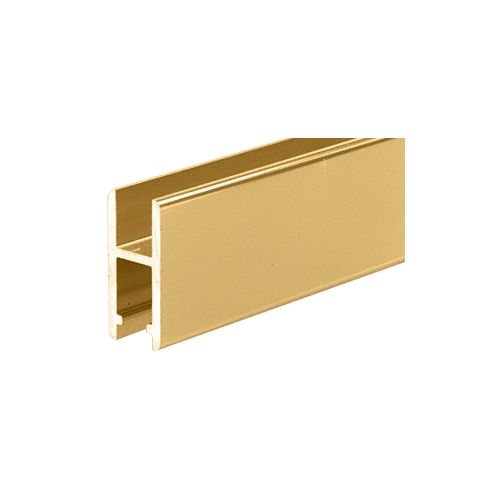 Brite Gold Anodized Aluminum H-Bar Extrusion for Showcases 144" Stock Length
