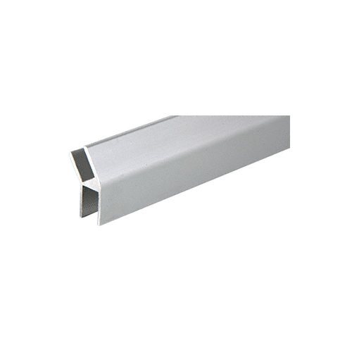 Satin Anodized Aluminum 33 Degree Slant 'H' Bar 144" Stock Length