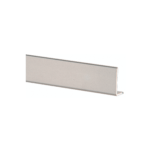 Satin Anodized Aluminum 5/8" Face L-Bar Extrusion 144" Stock Length