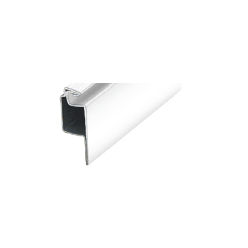 CRL WSFL1PW White 1/2" Roll Formed Aluminum Lip Screen Frame - 144" Stock Length