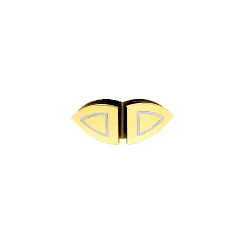 Gold Plated Junior 135 Degree Cathedral Style Glass Clamp for 1/4" Glass