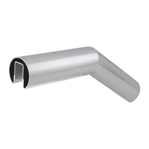 Polished Stainless 35 Degree Upper Incline Corner for 3" Diameter Railing