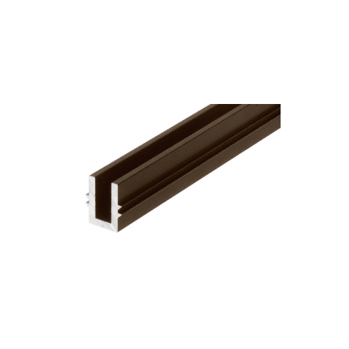 CRL 0TBR240DU Black Bronze Anodized 240" Length Bottom Guide Channel for OT Series Top Hung Sliders and Bi-Fold Doors
