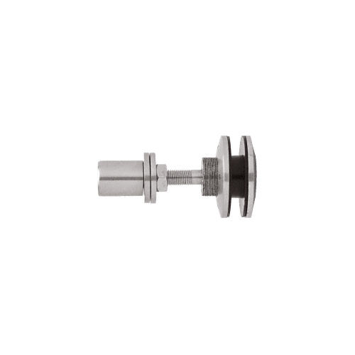 316 Brushed Stainless Steel Swivel Combination Fastener for 3/8" to 1/2" Tempered Glass