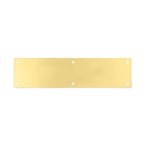 Polished Brass 3-1/2" x 15" Push Plate