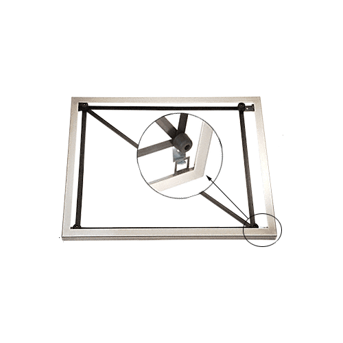 CRL 136DC1620 Stainless Steel 16" x 20" Theft-Proof Mirror Frame