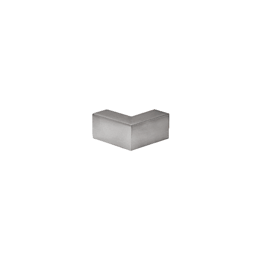 Brushed Nickel 90 Degree "Sleeve Over" Glass Clamp