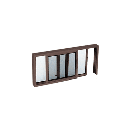 CRL SW2000DU Duranodic Bronze Horizontal Sliding Service Window XO or