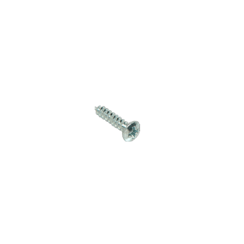 CRL AV1423 Chrome 8 x 1-1/4" No.6 Oval Head Phillips Tapping Sheet Metal Screws