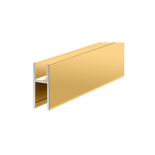 Brite Gold Anodized Aluminum MC610 H-Bar 144" Stock Length