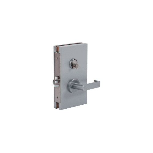 Brushed Stainless 6" x 10" RHR Center Lock With Deadlatch in Class Room Function