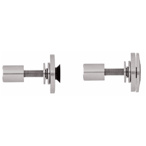 CRL RRF10BS Brushed Stainless Steel Rigid Combination Fastener for 3/8" to 1/2" Tempered Glass