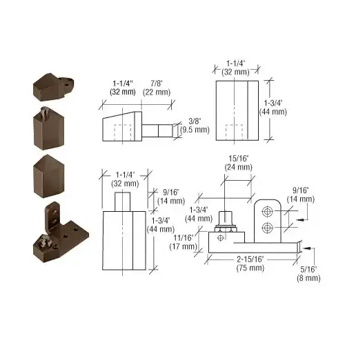Offset Pivot Set Dark Bronze