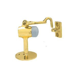 Crl Dl2521pb Polished Brass Floor Mounted Heavy Duty Door Stop