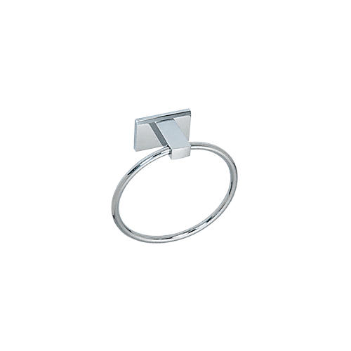 CRL GEN820CH Chrome Geneva Series 6" Diameter Towel Ring