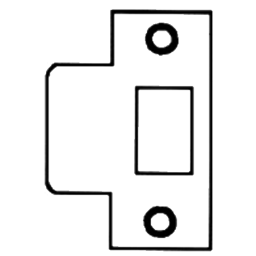 Strike for Mortise Door Bolt Bright Chrome Finish