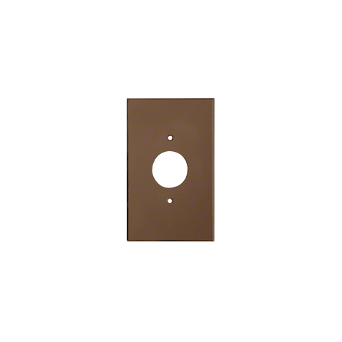 Bronze Single 1-3/8" Hole Acrylic Mirror Plate
