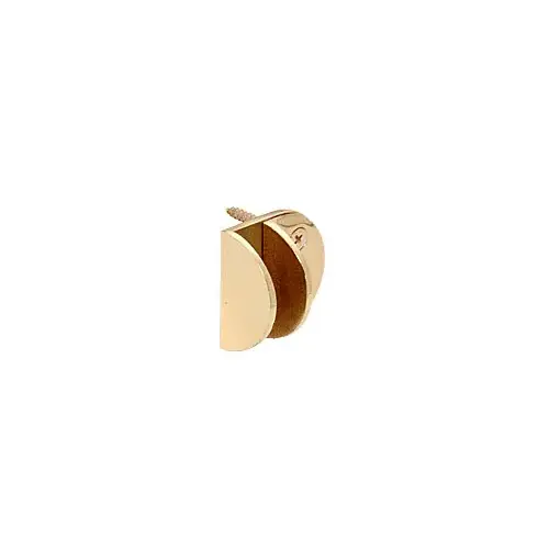 CRL MFCW16 Brass Wall Mount Round Mall Front Clamp