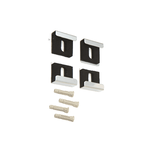 Brite Chrome Quartet Mirror Clip Set