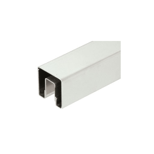 CRL GRS25BS Brushed Stainless 2-1/2" Square Premium Cap Rail for 1/2" or 5/8" Glass - 120" Long