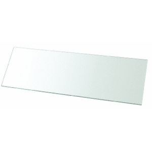 Pro Safe Glass 4.75" X 24" Clear Tempered Glass Shelf – 3/8" Thick, Flat Edge, Floating Wall Mount
