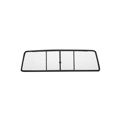 CRL TSW610B Duo-Vent Four Panel Slider with Clear Glass for 1988-1995 All Isuzu Cabs