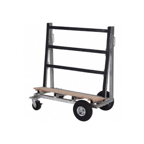 CRL 2401282 Single-Sided Glass and Stone Shop Cart