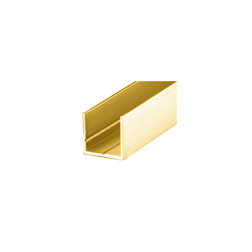 Gold Anodized 7/8" Single U-Channel 144" Stock Length