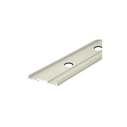 CRL 1FPKTD0W Oyster White Pre-Punched 241" Top Rail Infill for Pickets