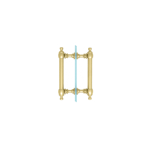 Satin Brass 6" Colonial Style Back-to-Back Pull Handles