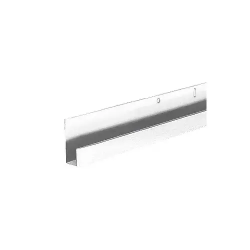 Polished 1/4" Standard Aluminum J-Channel 23" Stock Length - pack of 25