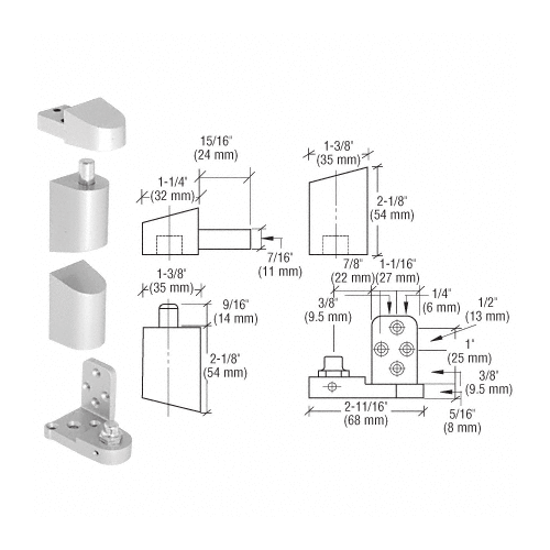 OP41 Series Offset Pivot Set