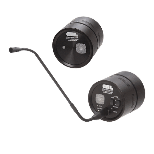Black Anodized 12V DC Thru-Glass Two-Way Digital Electronic Communicator - Level 1 - AU/EU Adapter Plug