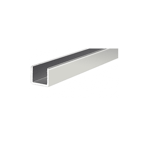 Brite Anodized Aluminum Single Channel Extrusion  48" Stock Length - pack of 3