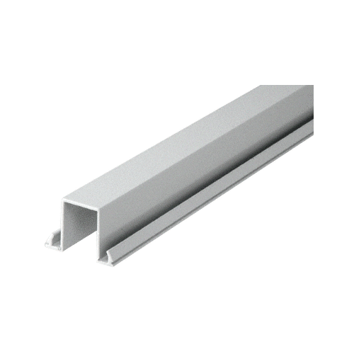 Metallic Silver Horizontal Snap-In Infill for Glass 241" Long