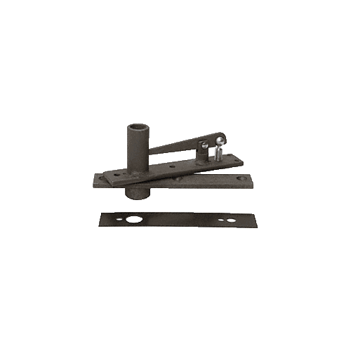 Rixson H345DU Heavy-Duty Long Pivot Pin Center-Hung Top Pivot with Dark Bronze Cover Plate