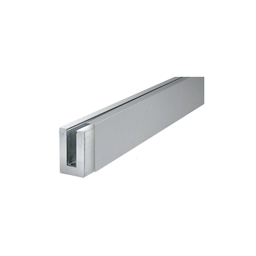 316 Brushed Stainless 120" Straight Cladding for B5S Series Standard Square Aluminum Base Shoe