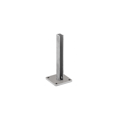 CRL BPEST30BS Brushed Stainless Steel Surface Mount Stanchion for up to 72" Barrier End Post
