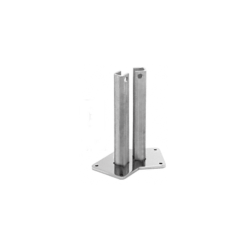 CRL BPAST30PS Polished Stainless Steel Surface Mount Stanchion for up to 72" Barrier 135 Post