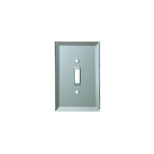 Toggle Switch Back Painted Glass Cover Plate - Blue Mist