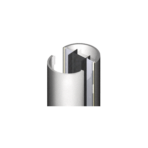 Silver Metallic 2' x 10' Premium Round Column Cover
