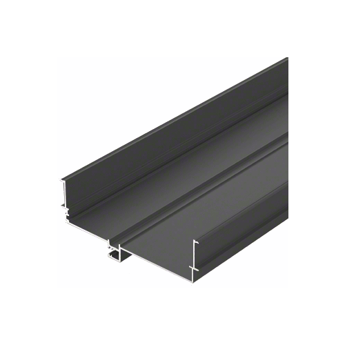 CRL 487X50033 487 Black Anodized OfficeFront Deep Pocket Door Jamb/Head 24'2" Stock Length