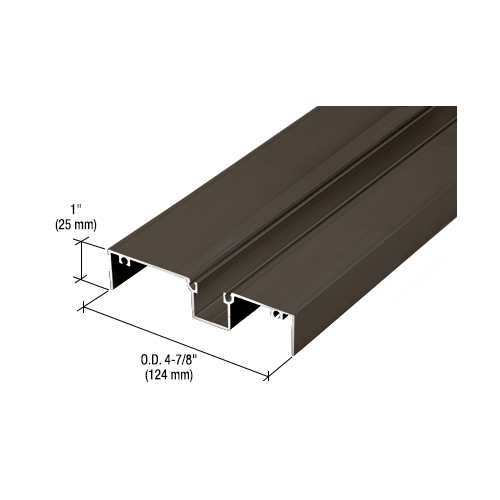 CRL 487X53022 487 OfficeFront Deep Pocket Glazing Insert Dark Bronze ...