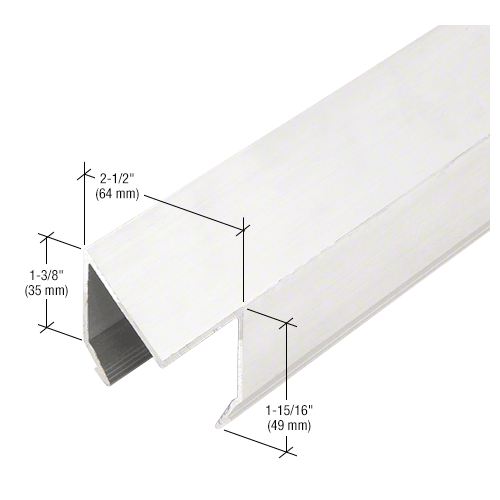 90 Degree Corner Trim, White KYNAR Paint - 24'-2" Stock Length