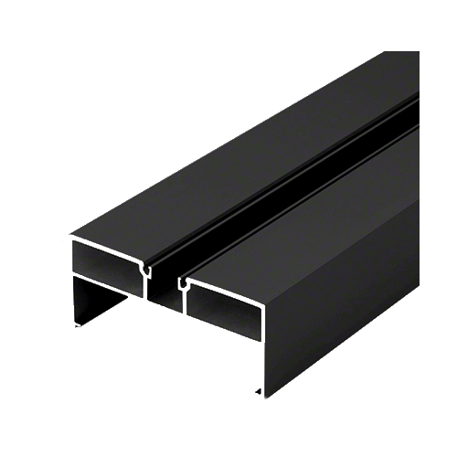 4-1/2" x 2" Hollow Door Jamb, Black Anodized - 24'-2" Stock Length