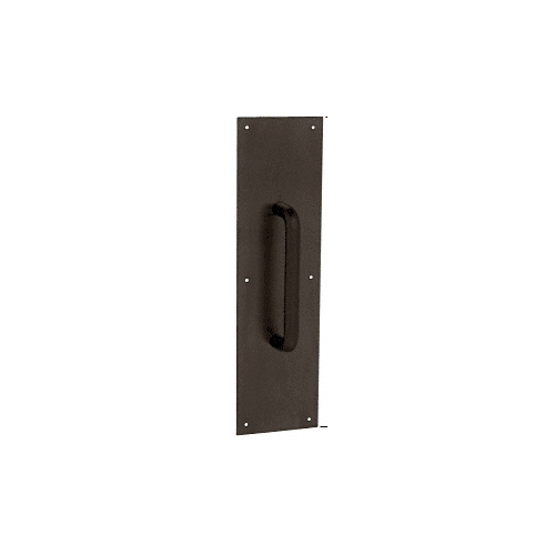 3/4" Diameter Oil Rubbed Bronze 8" Pull Handle with 4" x 16" Pull Plate