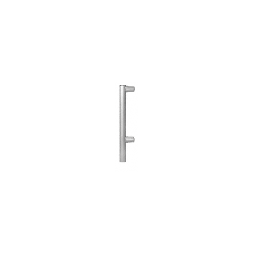 Brushed Stainless 12" x 1" HB55 Slimline Series Round Partition End Post