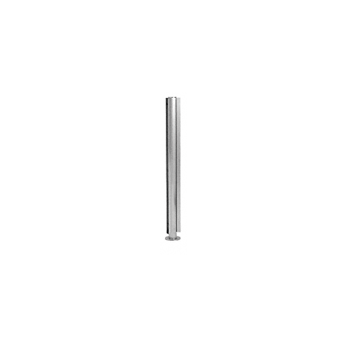 Brushed Stainless 18" x 1" SBPP08 Slimline Series Round 135 Degree Partition Post