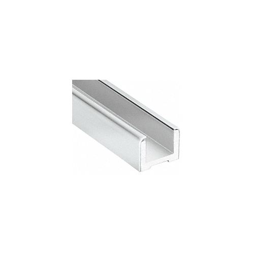 CRL Blumcraft EB500PS Polished Stainless Wet Glaze U-Channel for 1/2" (12 mm) Glass 120"